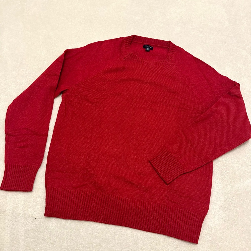 J-Crew Marled rugged merino wool-blend sweater